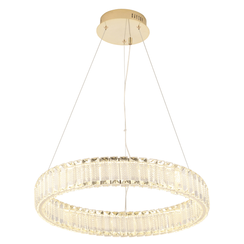 Подвесная люстра Crystal Lux MUSIKA SP50W LED GOLD изображение в интернет-магазине Cramer Light фото 2