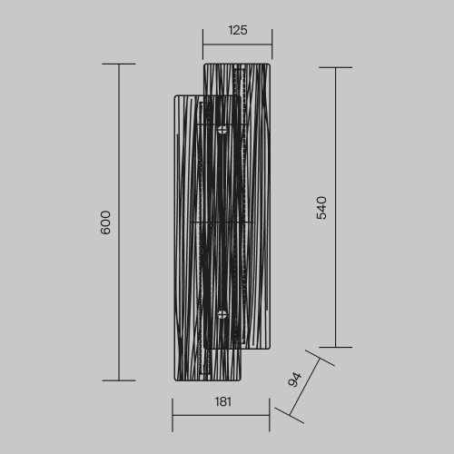 Настенный светильник Maytoni Frostum MOD439WL-L10BSK изображение в интернет-магазине Cramer Light фото 5