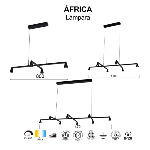 Подвесная люстра Mantra Africa 9410 изображение в интернет-магазине Cramer Light фото 5