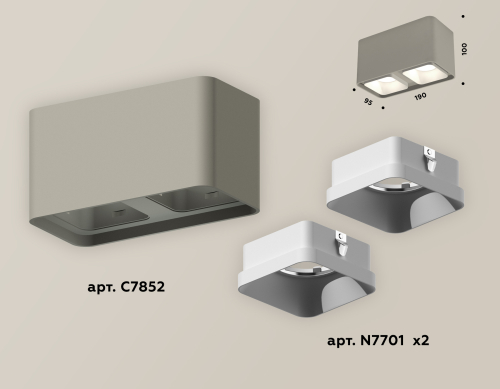 Накладной светильник Ambrella Light Techno XS7852001 (C7852, N7701) изображение в интернет-магазине Cramer Light фото 2