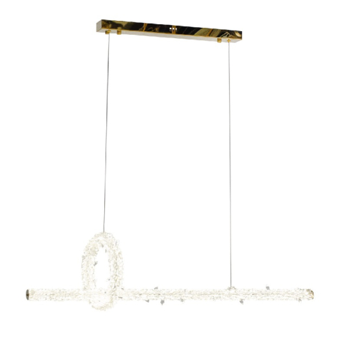 Подвесная люстра AM Group Ovale GD D1000+300 изображение в интернет-магазине Cramer Light