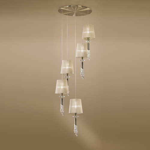 Подвесная люстра Mantra Tiffany Bronze 3877 изображение в интернет-магазине Cramer Light фото 2