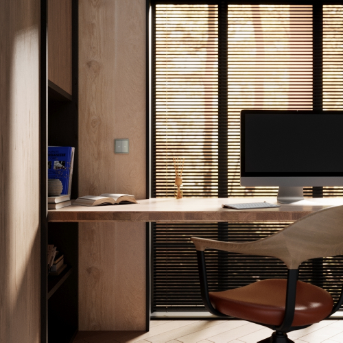 Выключатель встраиваемый Voltum S70 для жалюзи 10А, (шелк) VLS020704 дополнительное фото фото 5