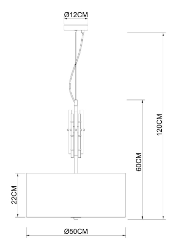 Подвесной светильник Arte Lamp Taygeta A4097SP-5CC изображение в интернет-магазине Cramer Light фото 2