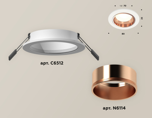 Встраиваемый светильник Ambrella Light Techno XC6512005 (C6512, N6114) изображение в интернет-магазине Cramer Light фото 2