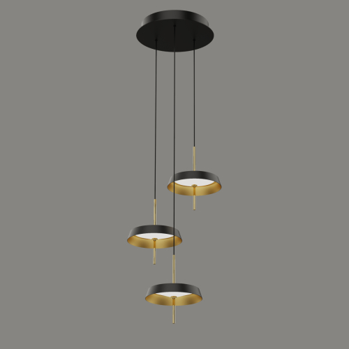 Подвесной светильник DeLight Collection MD18001061-3B black/gold изображение в интернет-магазине Cramer Light фото 3