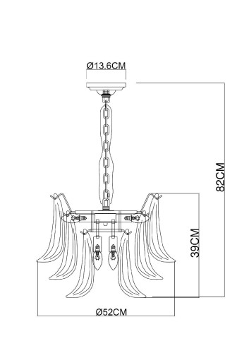 Подвесная люстра Arte Lamp Maya A4072LM-6GO изображение в интернет-магазине Cramer Light фото 7