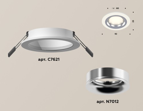 Встраиваемый светильник Ambrella Light Techno XC7621003 (C7621, N7012) изображение в интернет-магазине Cramer Light фото 2