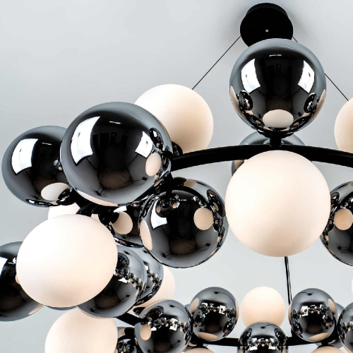 Подвесная люстра Modestyle MS.8055.14 BK изображение в интернет-магазине Cramer Light фото 4