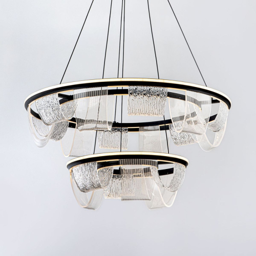 Подвесная люстра LED4U L7706-800-460 BK изображение в интернет-магазине Cramer Light