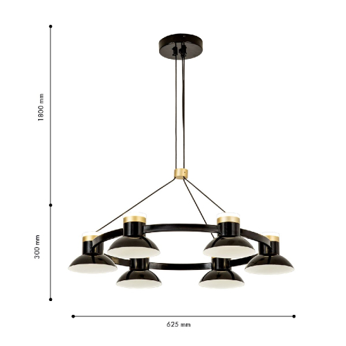 Подвесная люстра Favourite Tatti 4516-6P изображение в интернет-магазине Cramer Light фото 3