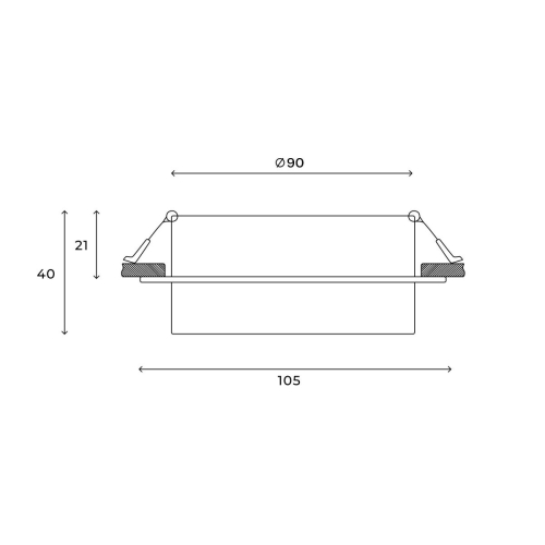 Встраиваемый светильник Hesby Lighting Nimbus HSBL_0128 изображение в интернет-магазине Cramer Light фото 3