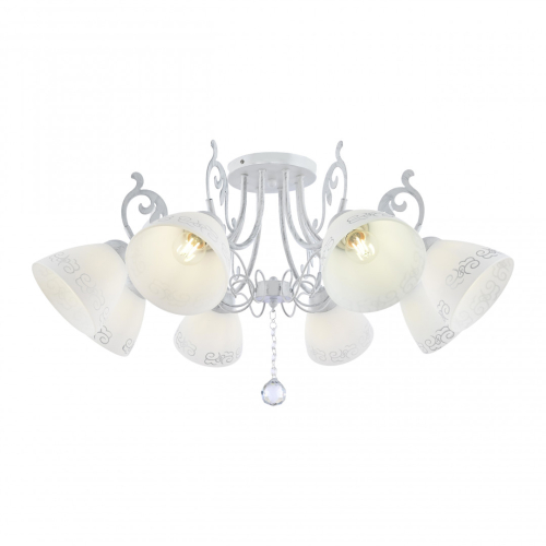 Потолочная люстра Arte Milano 341900/8 WT+SL изображение в интернет-магазине Cramer Light фото 3