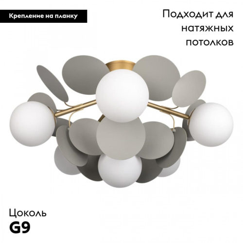 Потолочная люстра Loft IT Matisse 10008/6C Grey изображение в интернет-магазине Cramer Light фото 2