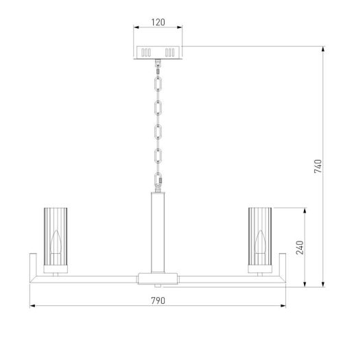 Подвесная люстра Eurosvet Arganie 60133/8 серебро изображение в интернет-магазине Cramer Light фото 6