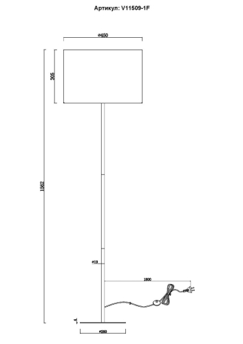 Торшер Moderli Strauss V11509-1F изображение в интернет-магазине Cramer Light фото 7