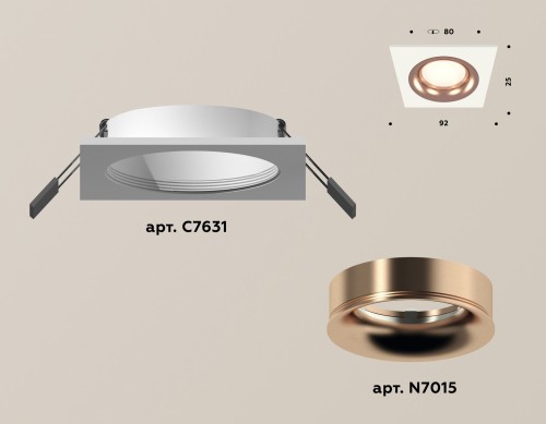 Встраиваемый светильник Ambrella Light Techno XC7631006 (C7631, N7015) изображение в интернет-магазине Cramer Light фото 2