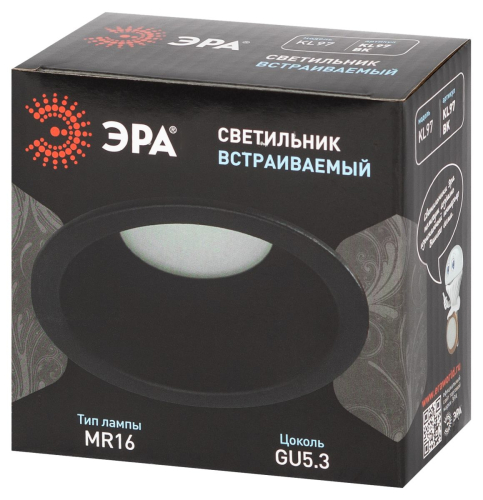 Встраиваемый светильник Эра KL97 BK MR16 Б0071014 изображение в интернет-магазине Cramer Light фото 11