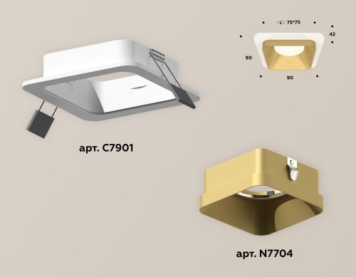 Встраиваемый светильник Ambrella Light Techno XC7901004 (C7901, N7704) изображение в интернет-магазине Cramer Light фото 2