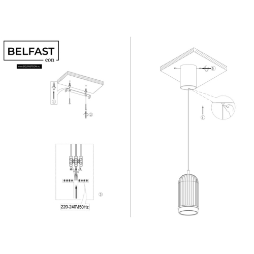 Подвесной светильник Belfast Pineridge FS-380-D1 BR изображение в интернет-магазине Cramer Light фото 3