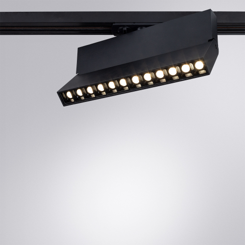 Трековый светильник Arte Lamp Flash A4573PL-1BK изображение в интернет-магазине Cramer Light фото 2