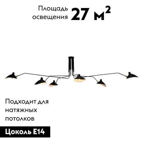 Потолочная люстра Lussole Loft LSP-9562 изображение в интернет-магазине Cramer Light фото 2
