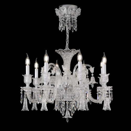Подвесная люстра Crystal Lux VERSAILLES SP8 CHROME изображение в интернет-магазине Cramer Light фото 6