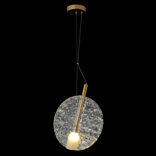 Подвесной светильник Crystal Lux FROZEN SP1 BRASS изображение в интернет-магазине Cramer Light фото 5