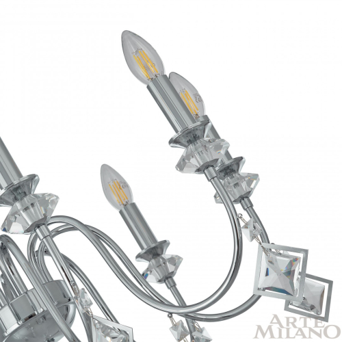 Подвесная люстра Arte Milano 342101/8 CR изображение в интернет-магазине Cramer Light фото 5
