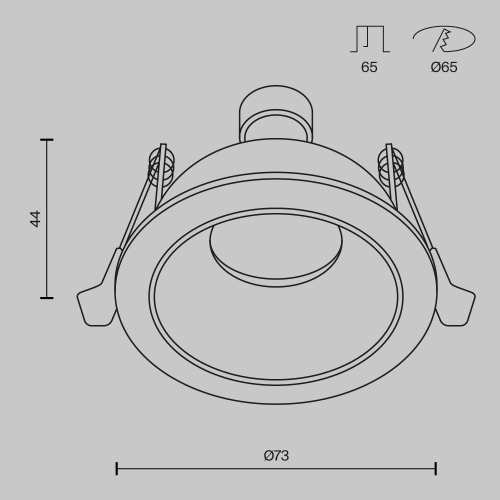 Встраиваемый светильник Maytoni Technical Share DL126-GU10-WMG изображение в интернет-магазине Cramer Light фото 6