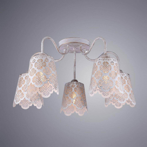 Потолочная люстра Arte Lamp A2032PL-5WG изображение в интернет-магазине Cramer Light фото 3
