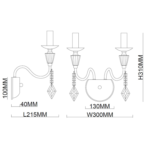 Бра Stilfort Grace 1053/05/02W дополнительное фото фото 3