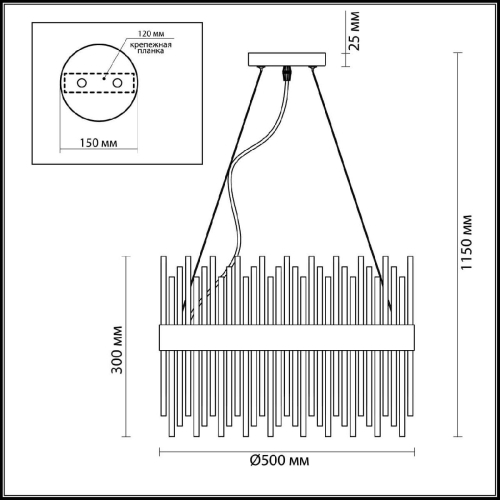 Подвесная люстра Odeon Light Focco 4722/12 изображение в интернет-магазине Cramer Light фото 5