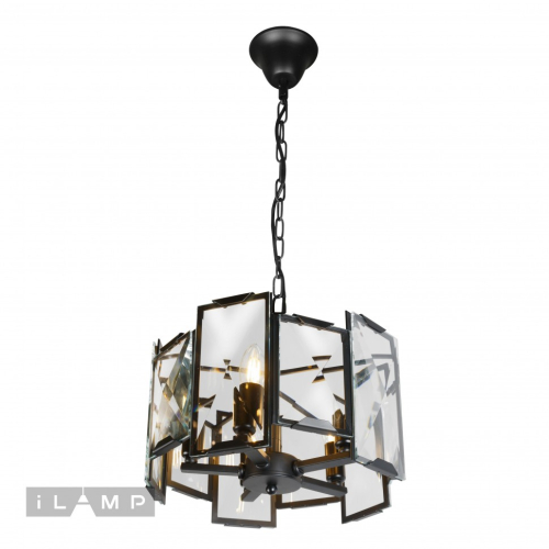 Подвесная люстра iLamp Panorama 6113-360 BK изображение в интернет-магазине Cramer Light фото 3
