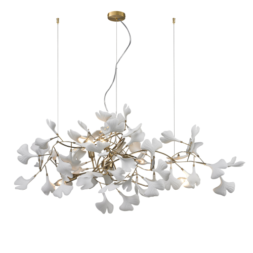 Подвесная люстра Delight Collection 10881P/L1000 gold/white изображение в интернет-магазине Cramer Light фото 2