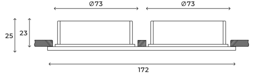 Встраиваемый светильник Hesby Lighting Eclipse HSBL_0111 изображение в интернет-магазине Cramer Light фото 4