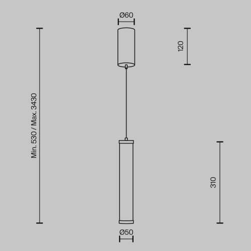 Подвесной светильник Maytoni Yora MOD464PL-L8BSK изображение в интернет-магазине Cramer Light фото 6