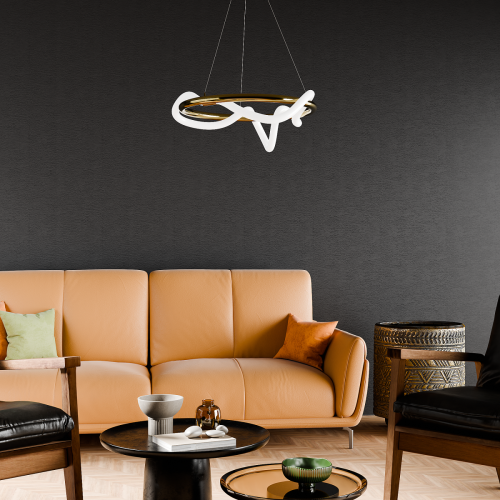 Подвесная люстра Lightera Nyasa LE217L-40G изображение в интернет-магазине Cramer Light фото 5