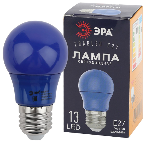 Лампа светодиодная Эра E27 3W 3000K ERABL50-E27 Б0049578 изображение в интернет-магазине Cramer Light