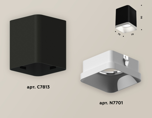 Накладной светильник Ambrella Light Techno XS7813001 (C7813, N7701) изображение в интернет-магазине Cramer Light фото 2