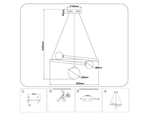 Подвесной светильник Ambrella Light LineTech FL66299 изображение в интернет-магазине Cramer Light фото 9