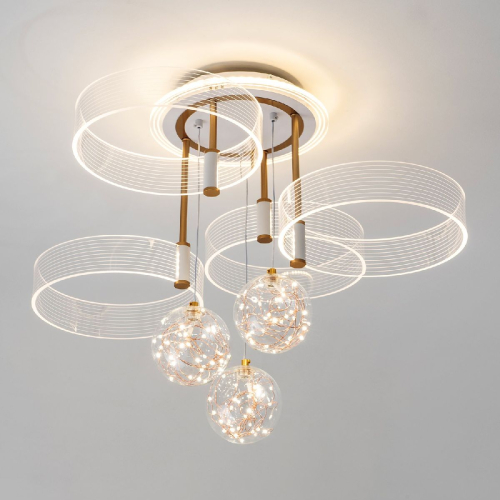 Потолочная люстра LED4U L1040-750 WT изображение в интернет-магазине Cramer Light фото 3