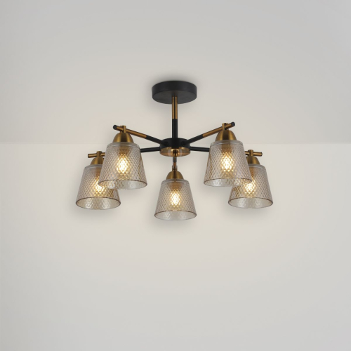 Люстра на штанге Freya Kello FR4015PL-05BBZ изображение в интернет-магазине Cramer Light фото 4