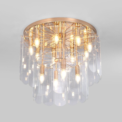 Потолочная люстра Eurosvet Claire 60170 золото a069015 изображение в интернет-магазине Cramer Light