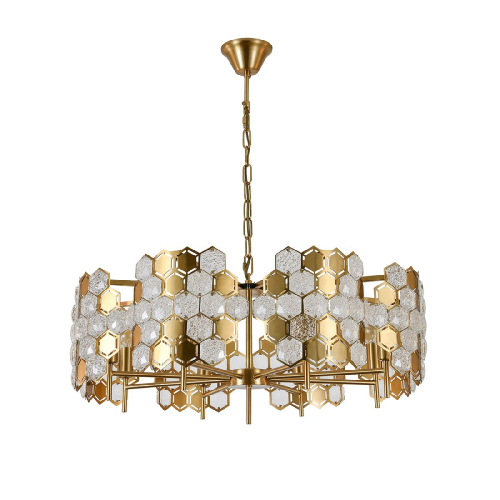 Подвесная люстра Indigo Delizia 12047/8P Brass V000572 изображение в интернет-магазине Cramer Light фото 3