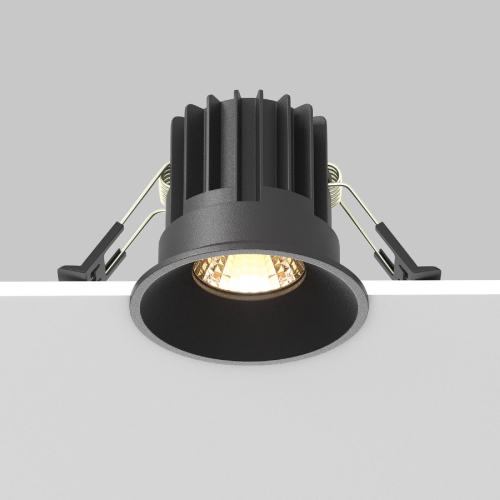 Встраиваемый светильник Maytoni Round DL058-7W2.7K-B изображение в интернет-магазине Cramer Light фото 6
