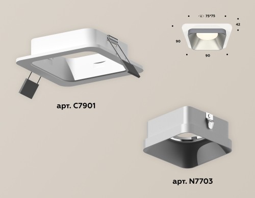 Встраиваемый светильник Ambrella Light Techno XC7901003 (C7901, N7703) изображение в интернет-магазине Cramer Light фото 2