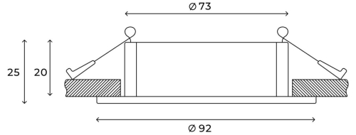 Встраиваемый светильник Hesby Lighting Breeze HSBL_0097 изображение в интернет-магазине Cramer Light фото 4