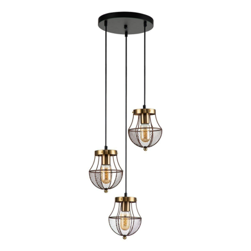 Подвесная люстра Indigo Pallo 10011/3P Gold V000189 изображение в интернет-магазине Cramer Light