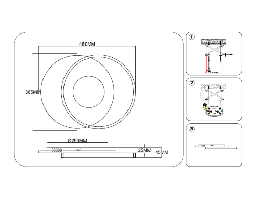 Потолочный светильник Ambrella Light Linetech Comfort FL4788 изображение в интернет-магазине Cramer Light фото 8